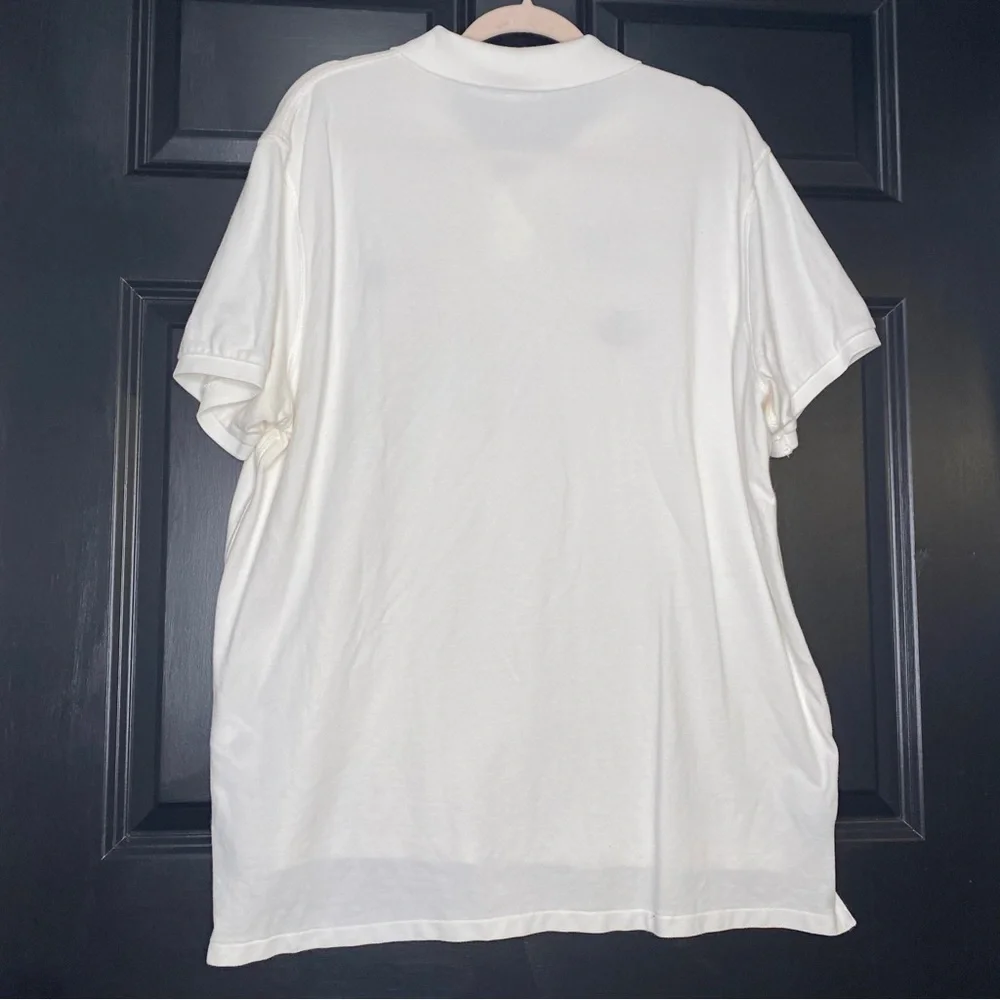 Polo Ralph Lauren Custom Fit Yacht Club Short Sleeve Polo Shirt White Size XXL